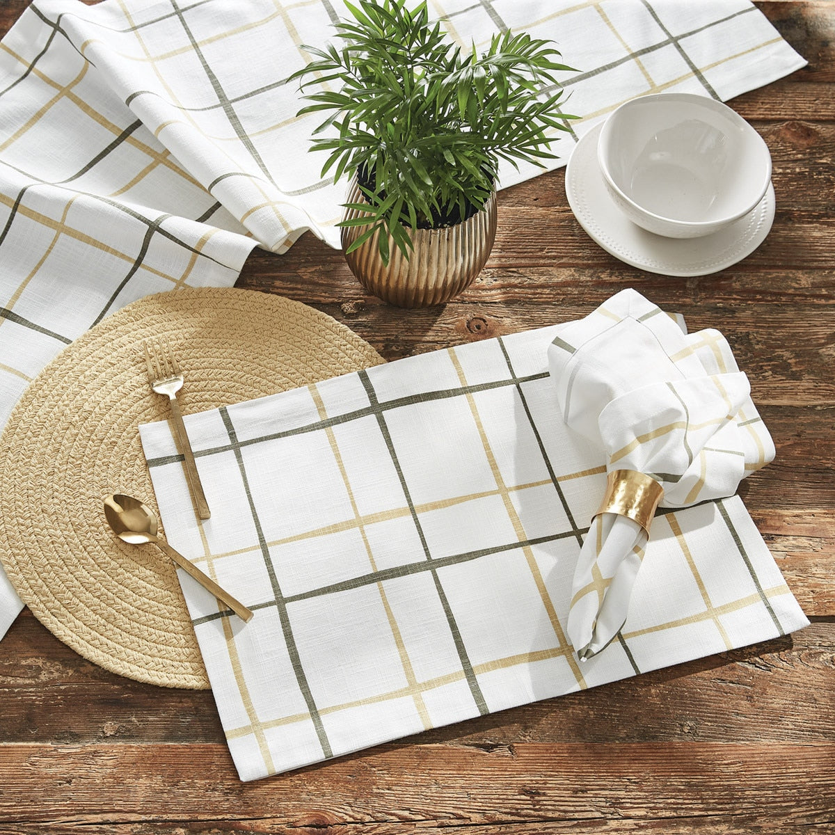 Park Designs Phoenix Plaid Napkin - Set of 4