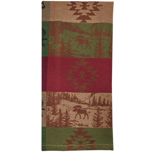Park Designs Pinecones And Trees Jacquard Dishtowel - Set of 12