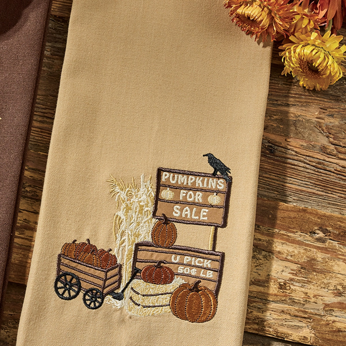 Park Designs Pumpkins For Sale Dishtowel - Set of 6