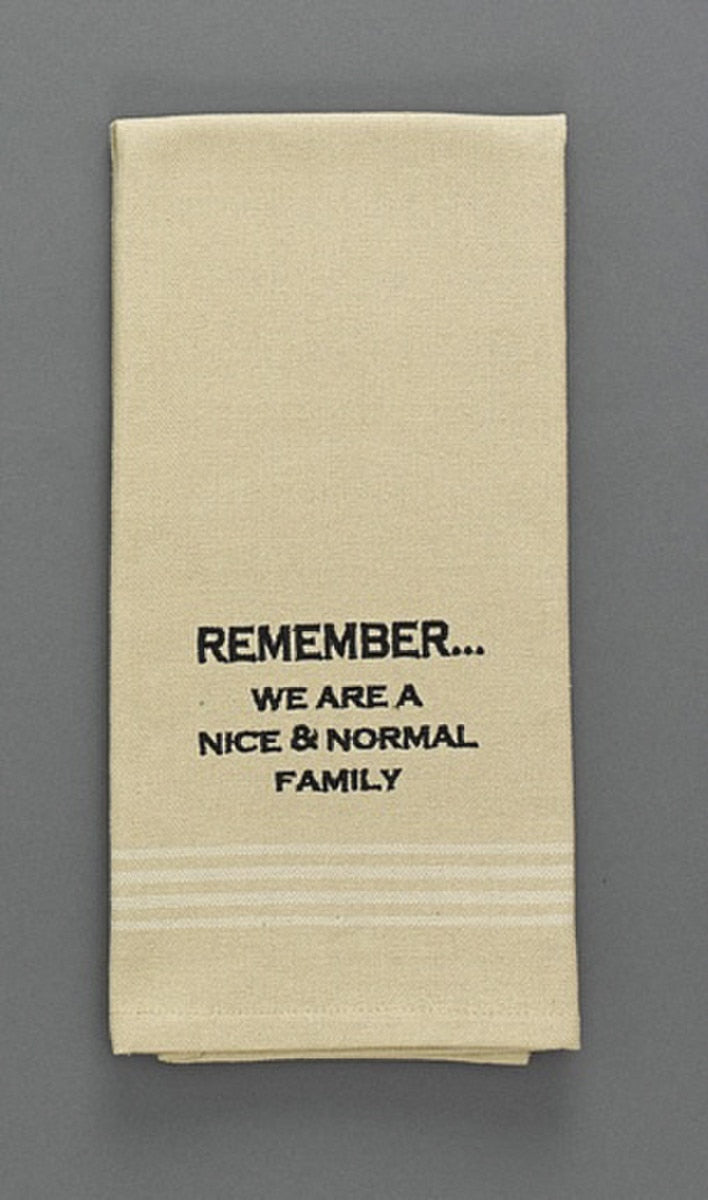 Park Designs Remember Embroidered Dishtowel - Set of 2