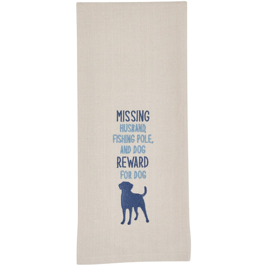 Park Designs Reward For Dog Embroidered Dishtowel - Set of 6
