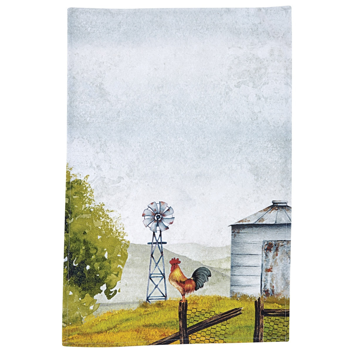 Park Designs Rooster And Windmill Printed Dishtowel - Set of 2