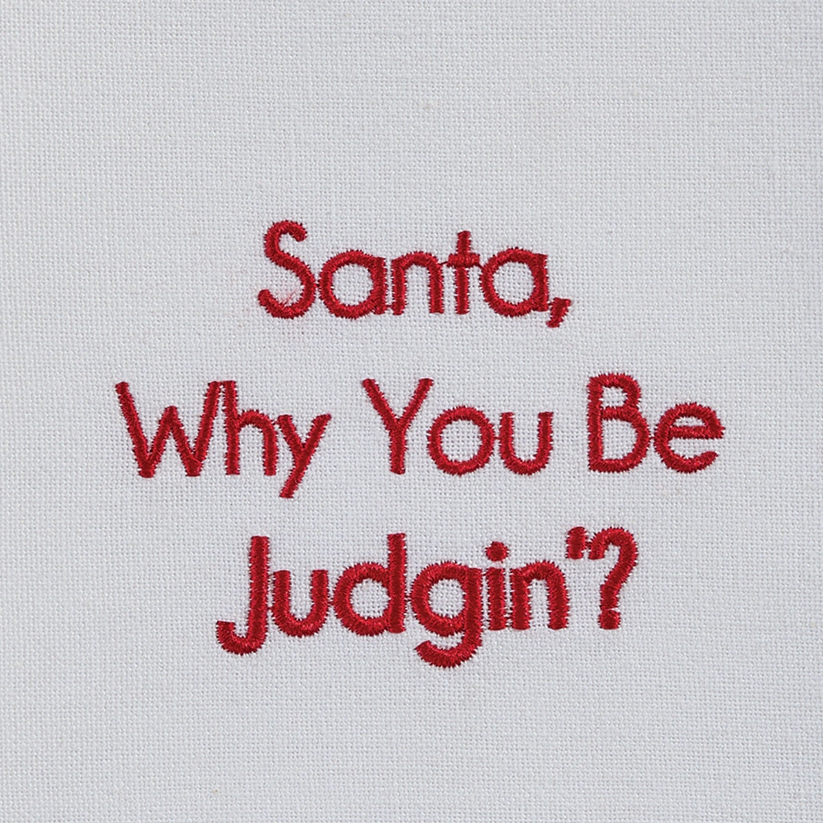 Park Designs Santa, Why You Be Judgin'? Dishtowel - Set of 6