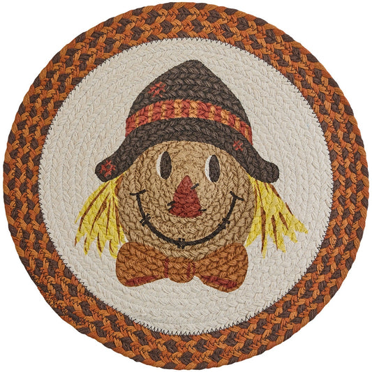 Park Designs Scarecrow Printed Braided Placemat - Set of 12