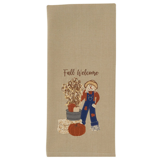 Park Designs Scarecrow Welcome Dishtowel - Set of 2