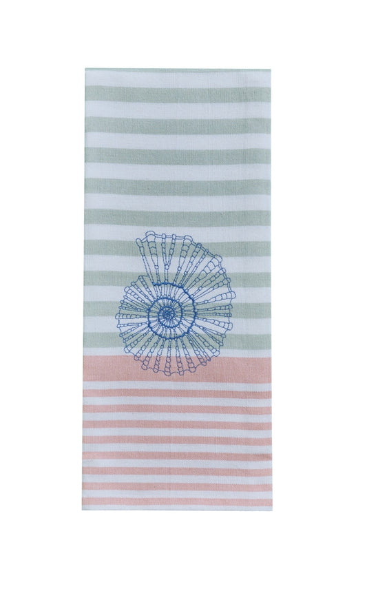 Park Designs Sea Life Embroidered Shell Dishtowel - Set of 2