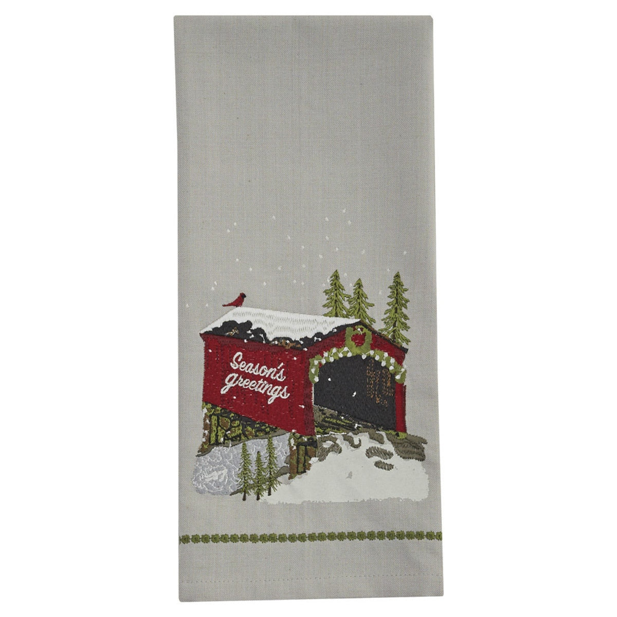Park Designs Seasons Greetings Bridge Dishtowel