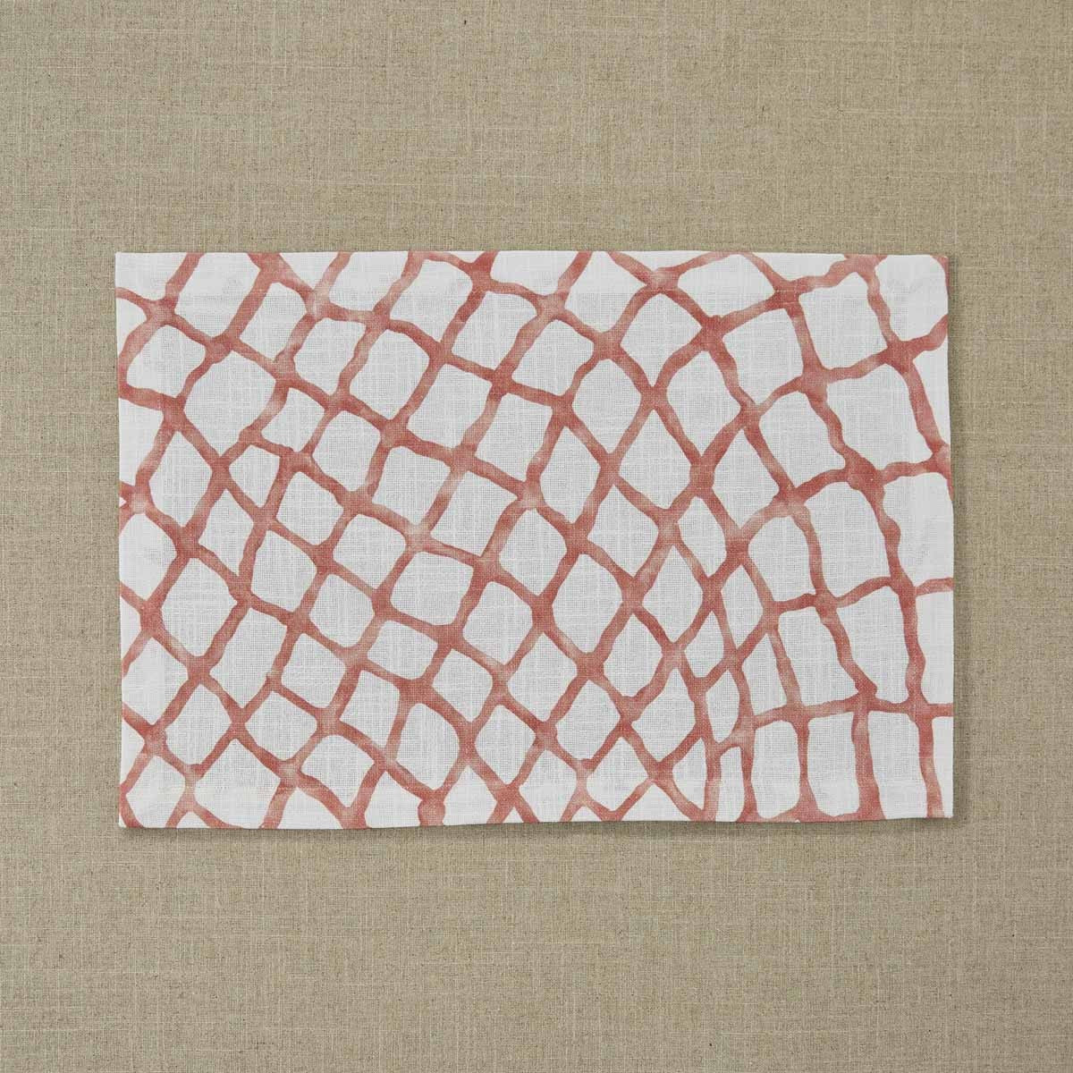 Park Designs Seaview Placemat Coral - Set of 8