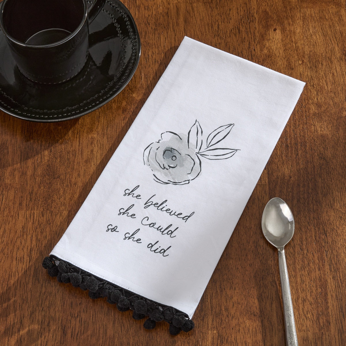 Park Designs She Believed She Could Decorative Dishtowel - Set of 6