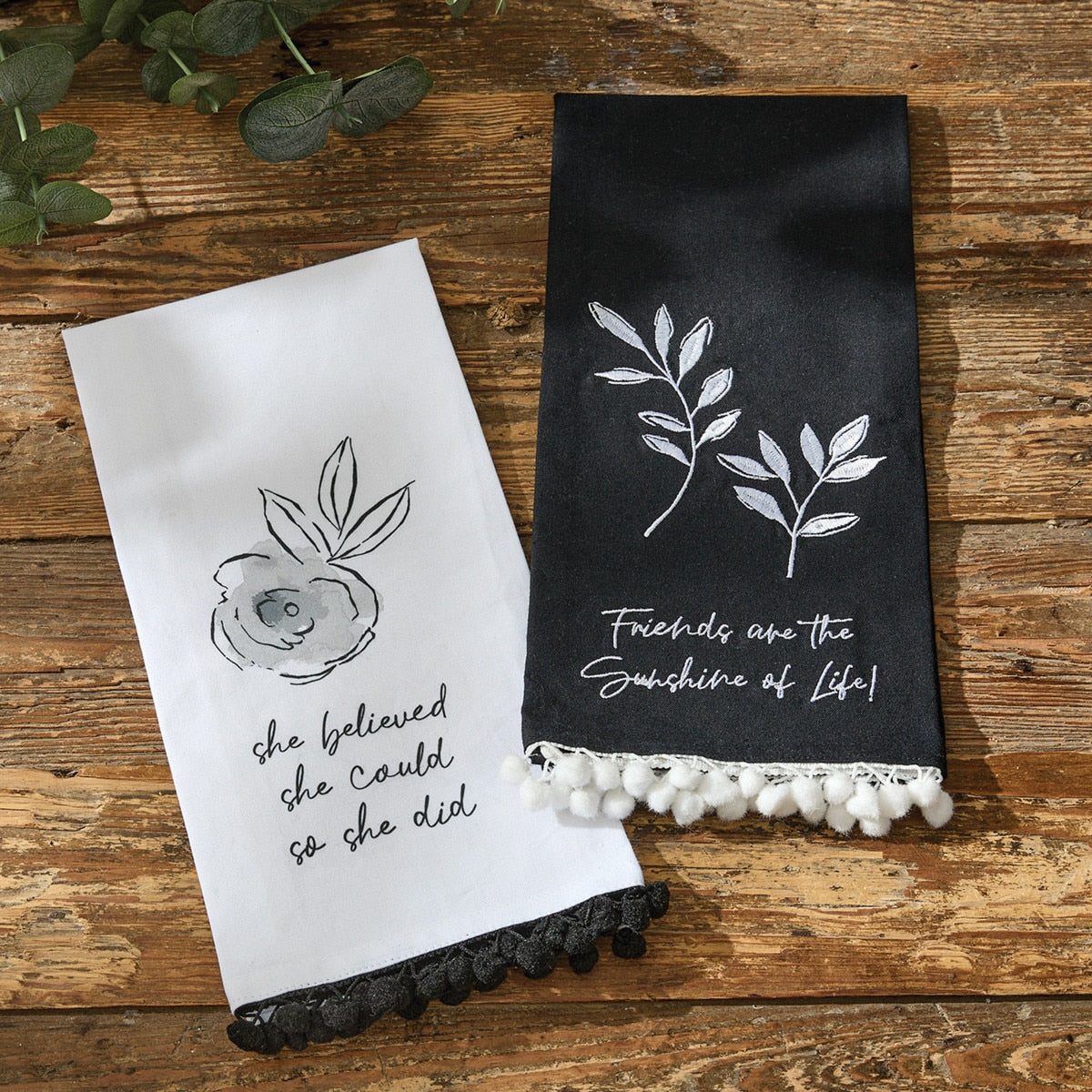 Park Designs Friends Are Sunshine Decorative Dishtowel - Set of 6