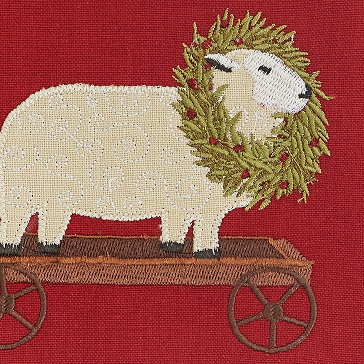 Park Designs Sheep With Wreath Dishtowel - Set of 2