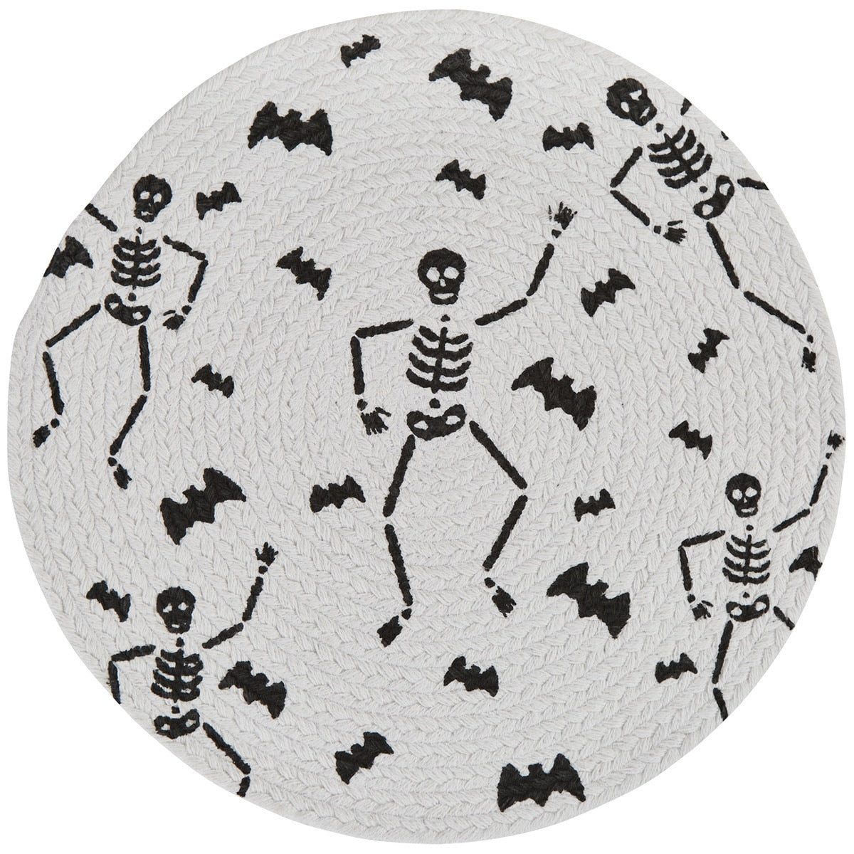Park Designs Skeleton Round Placemat - Set of 12
