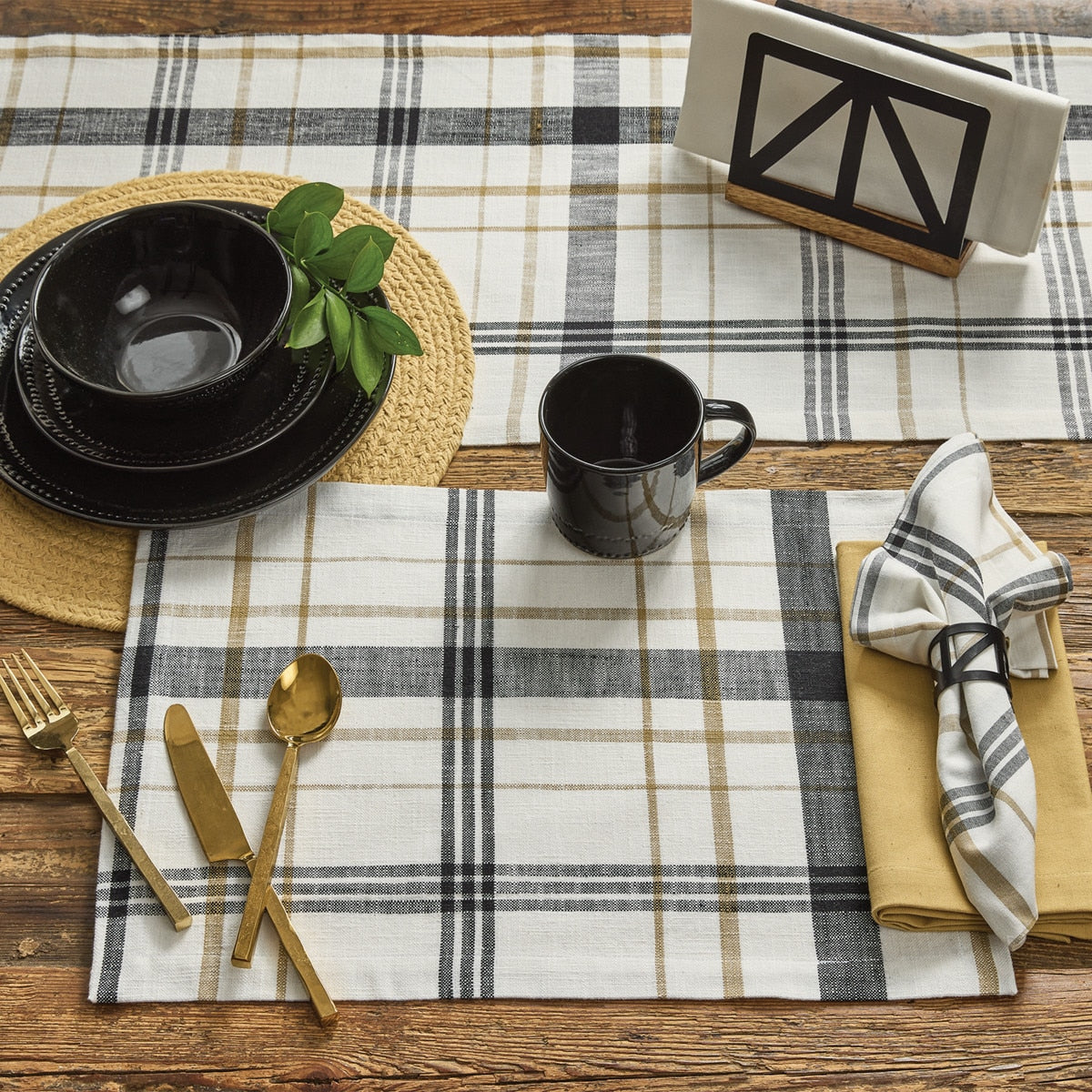 Park Designs Slade Plaid Napkin - Set of 12
