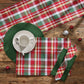 Park Designs Sleigh Bell Plaid Placemat - Set of 12