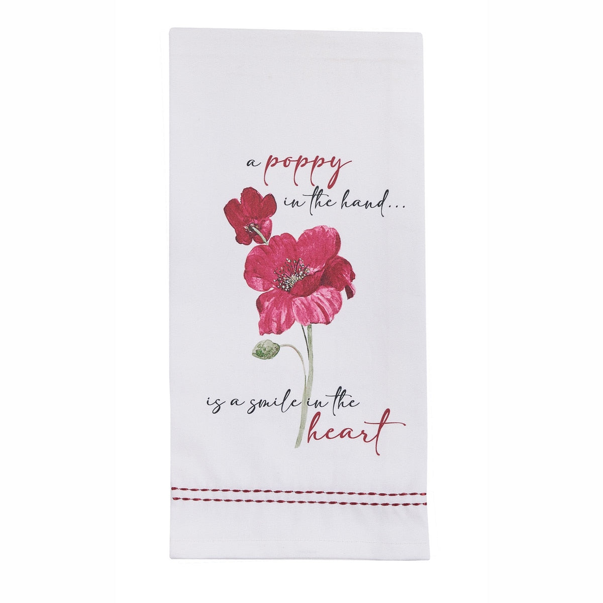 Park Designs Smile In The Heart Dishtowel - Set of 6