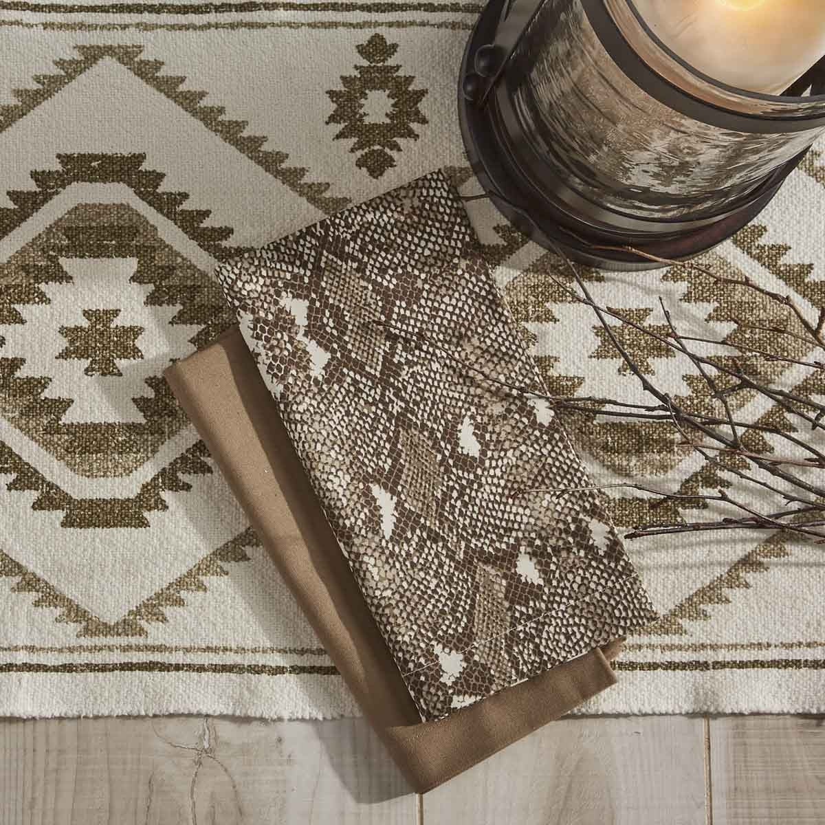 Park Designs Snakeskin Printed Napkin - Set of 12