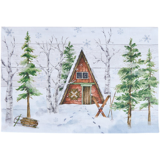 Park Designs Snowflake Lodge Placemat Cabin - Set of 12