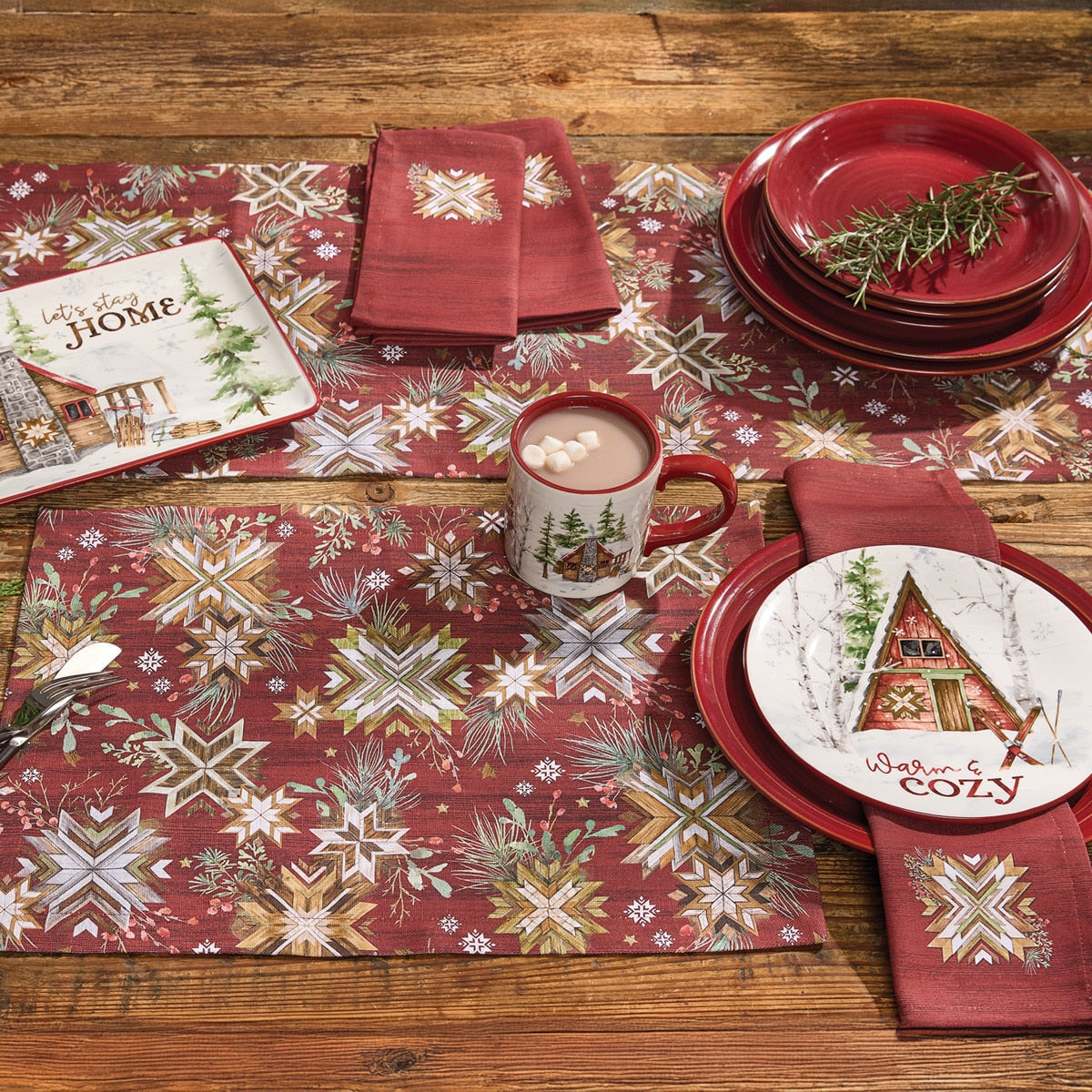 Park Designs Snowflake Lodge Placemat - Set of 12