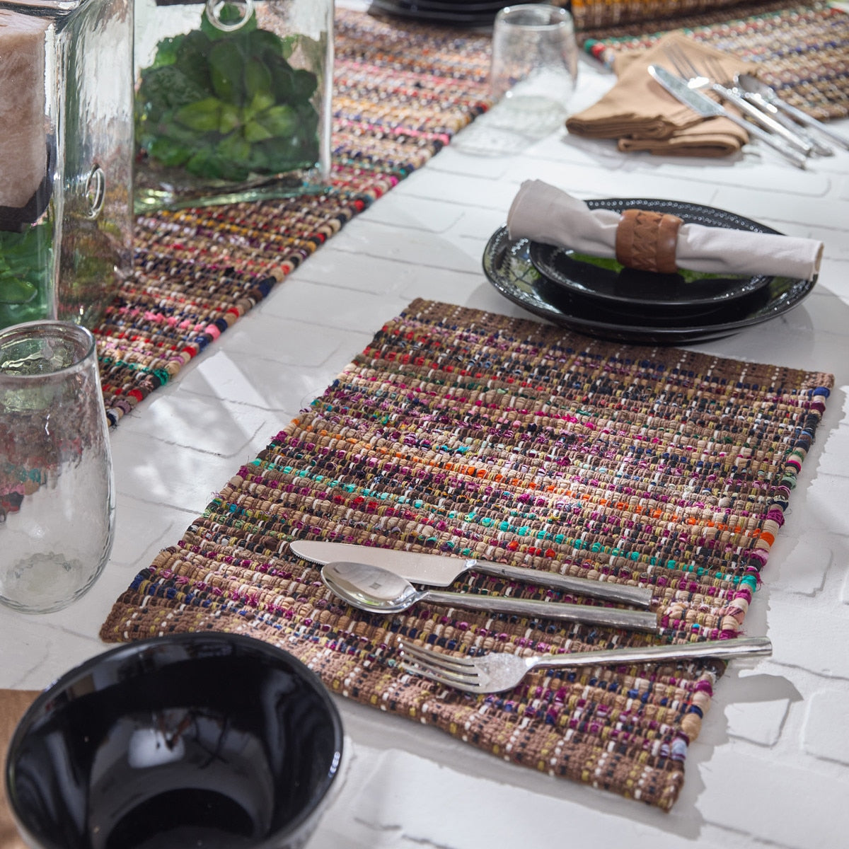 Park Designs Soho Placemat Black - Set of 12