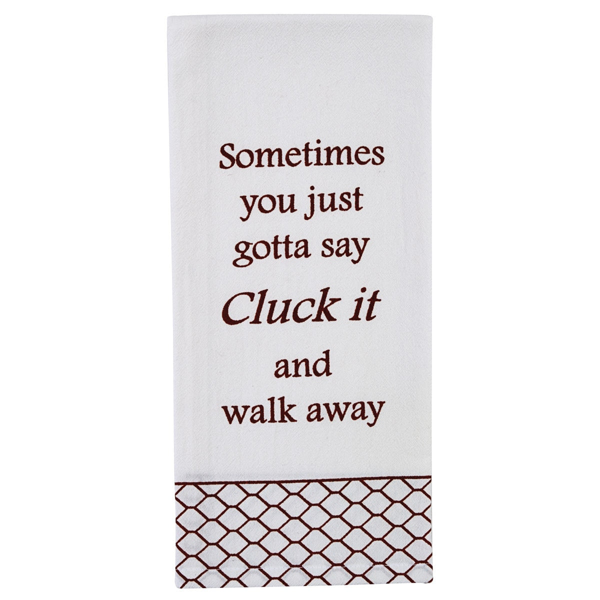 Park Designs Sometimes You Just Say Flour Sack Printed Dishtowel - Set of 2