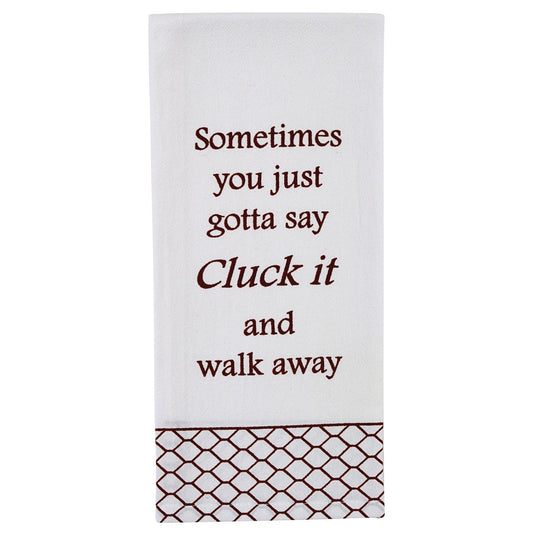 Park Designs Sometimes You Just Say Flour Sack Printed Dishtowel - Set of 2