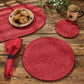 Park Designs Spice Bin Braided Placemat Paprika - Set of 12