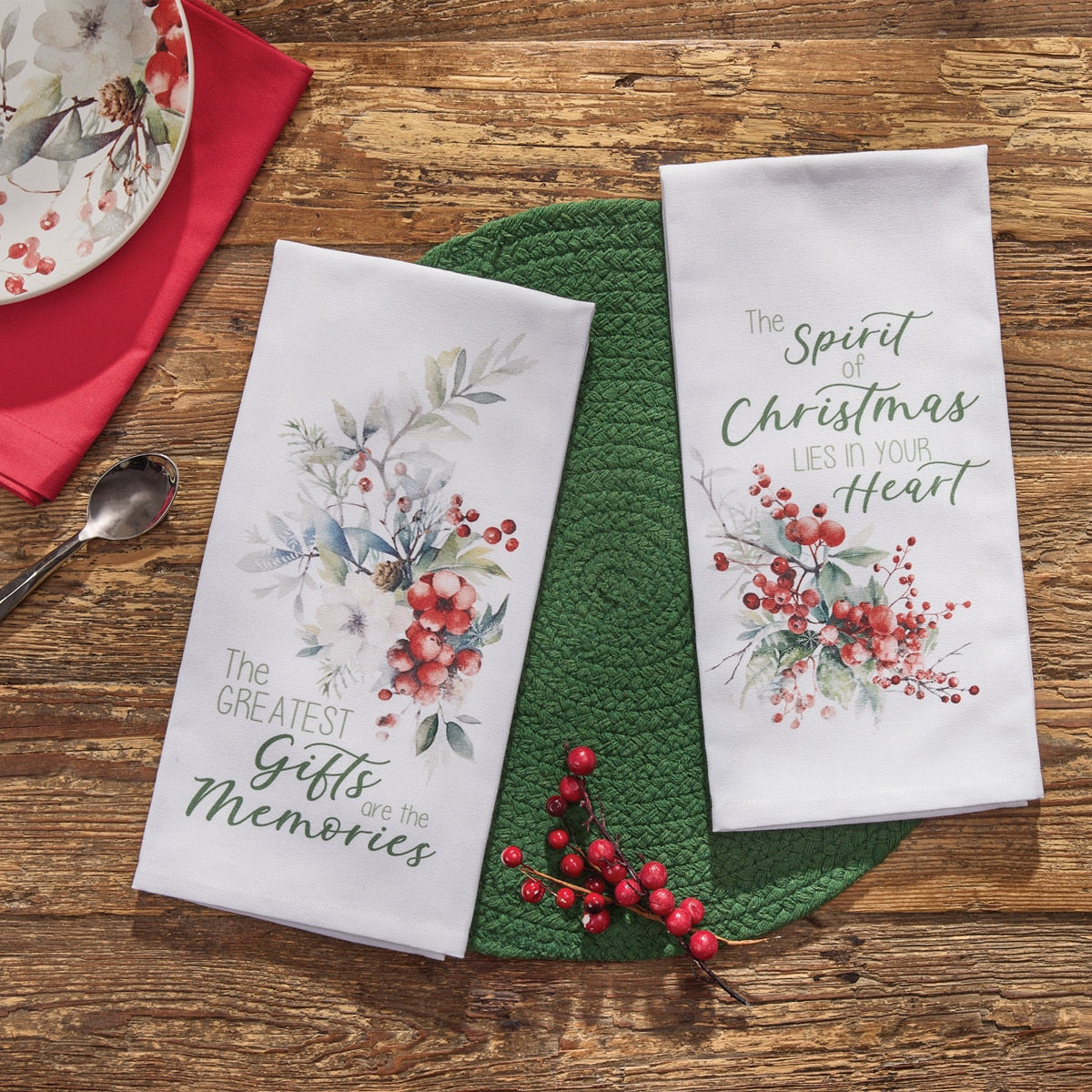 Park Designs Spirit Of Christmas Dishtowel - Set of 6