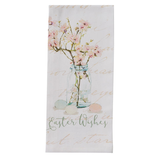 Park Designs Spring In Bloom Easter Wishes Dishtowel - Set of 6