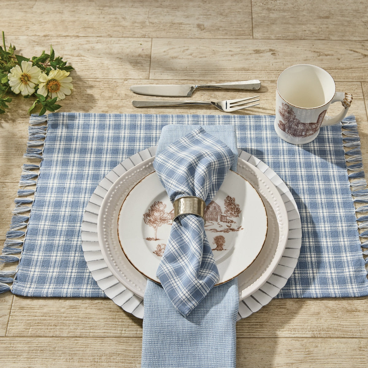 Park Designs Stafford Placemat Dusk - Set of 12
