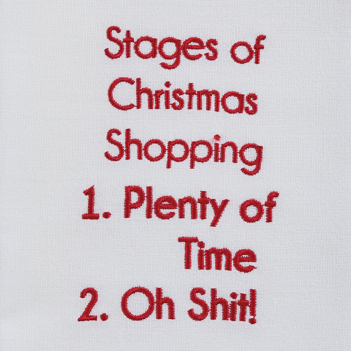 Park Designs Stages Of Christmas Shopping Dishtowel - Set of 6