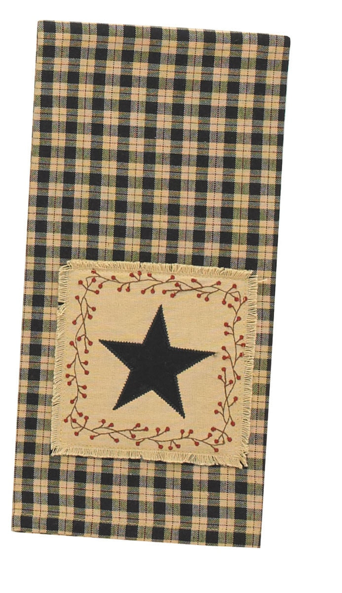 Park Designs Star Patch Decorative Dishtowel - Set of 2
