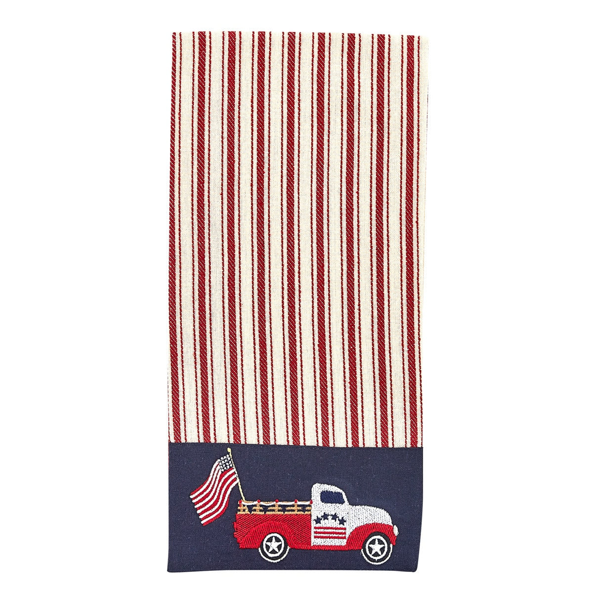 Park Designs Star Spangled Truck Embroidered Dishtowel - Set of 2