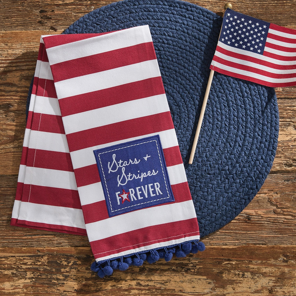 Park Designs Stars & Stripes Forever Decorative Dishtowel - Set of 6