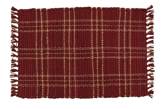 Park Designs Sturbridge Chindi Placemat Wine - Set of 4