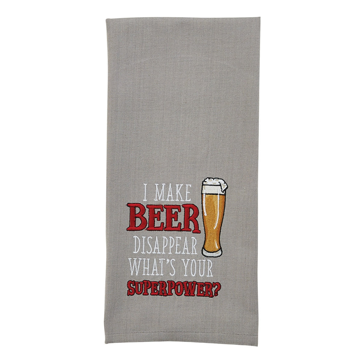 Park Designs Super Power Embroidered Dishtowel - Set of 2
