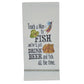 Park Designs Teach A Man To Fish Embroidered Dishtowel - Set of 6