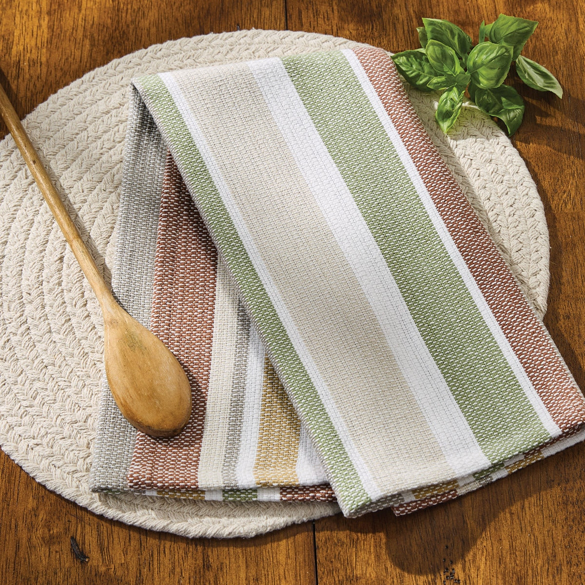 Park Designs Terra Stripe Dishtowel - Set of 6