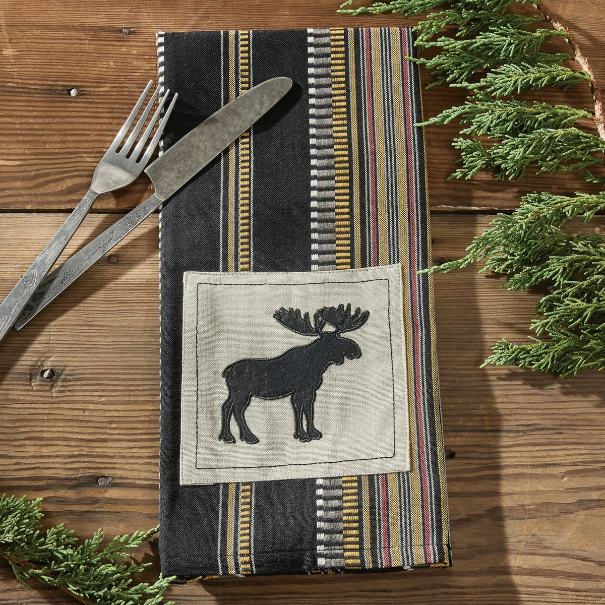 Park Designs Teton Basin Moose Dishtowel - Set of 6