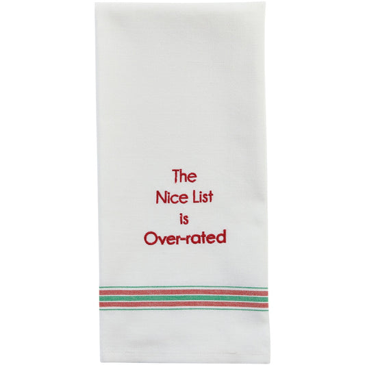 Park Designs The Nice List Is Over-Rated Dishtowel - Set of 6