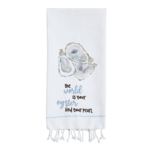 Park Designs The World Is Your Oyster Decorative Dishtowel - Set of 6