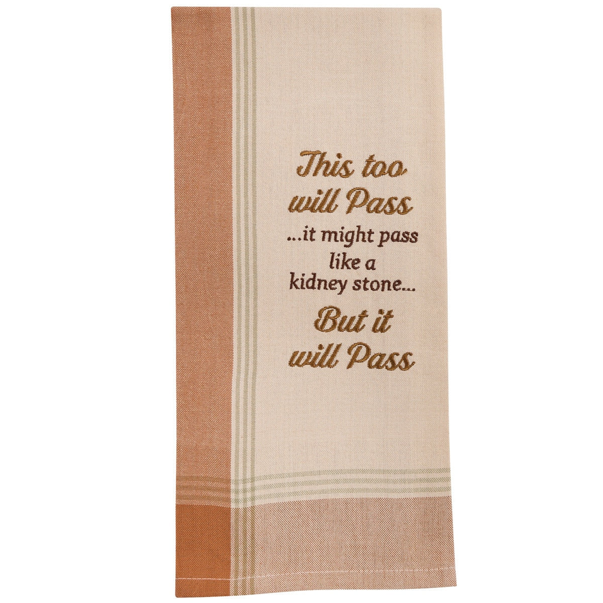Park Designs This Too Will Pass Sentiment Dishtowel - Set of 6
