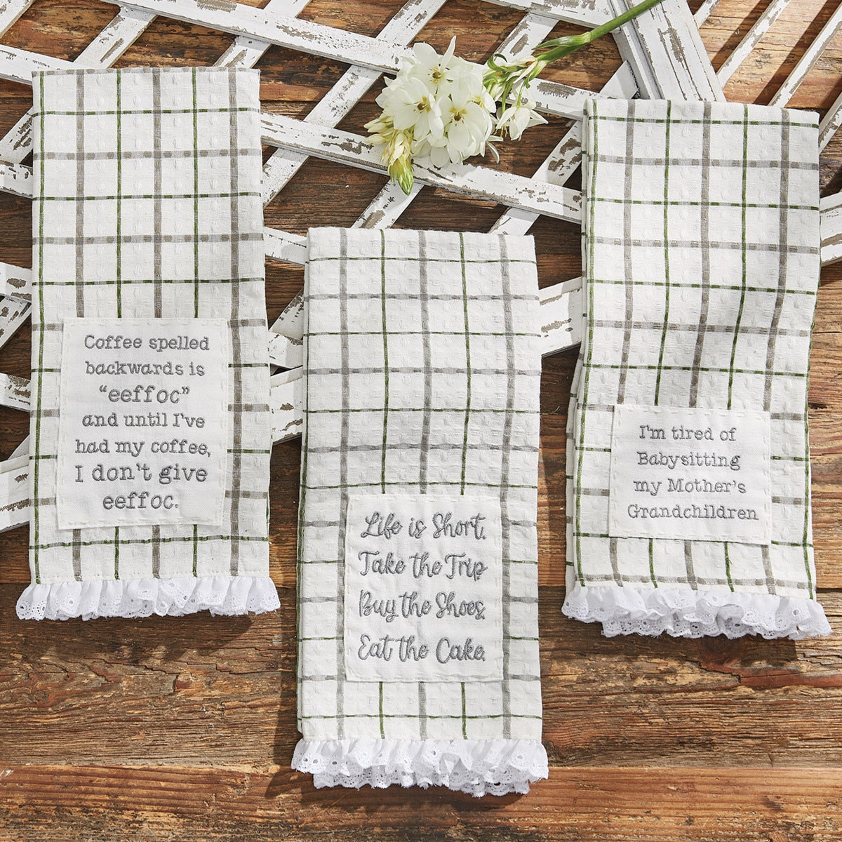 Park Designs Tired Of Babysitting Dishtowel - Set of 2