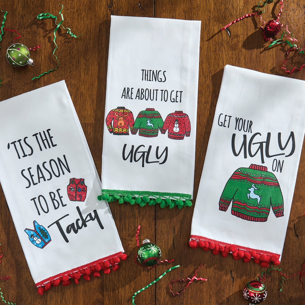 Park Designs Tis The Season To Be Tacky Dishtowel - Set of 6