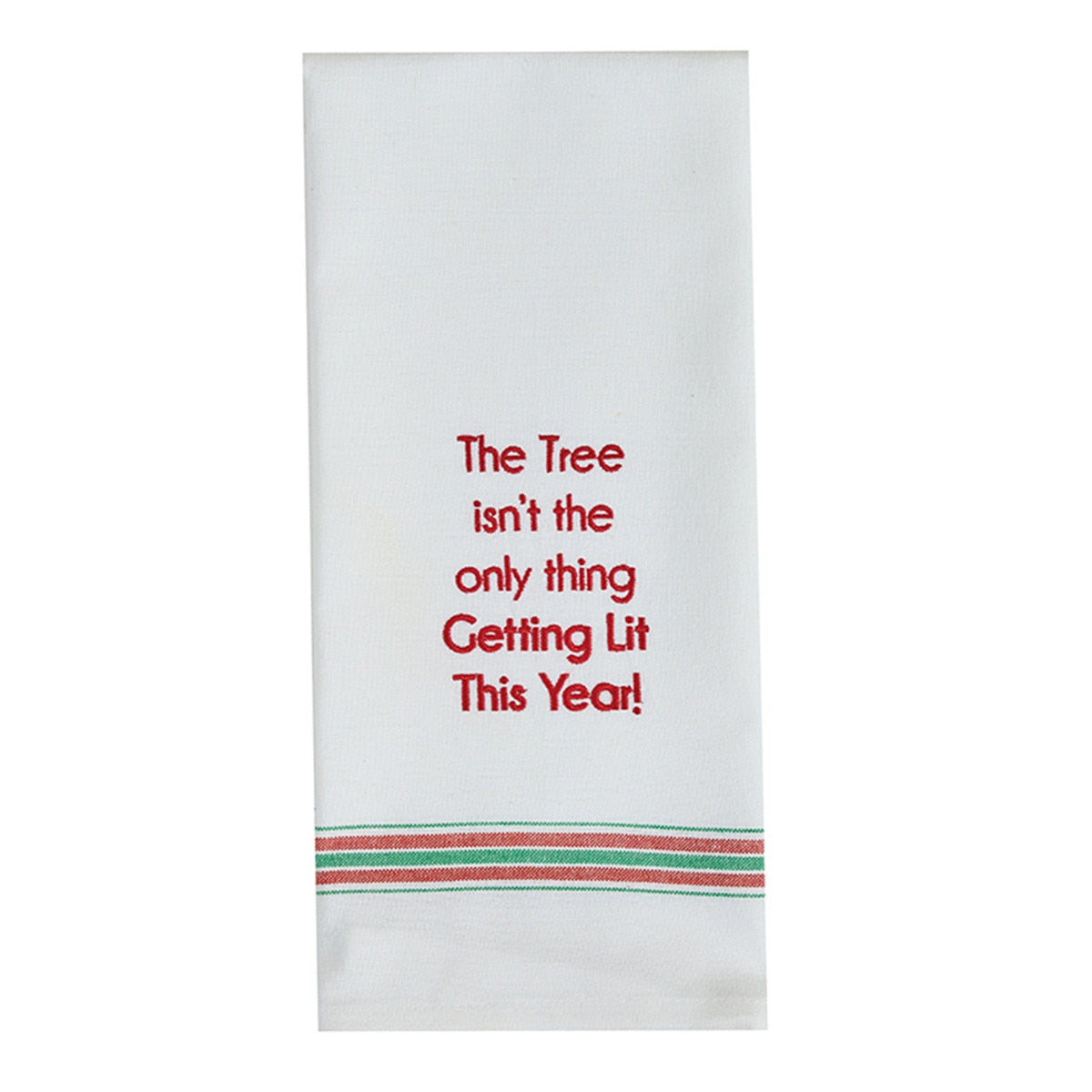 Park Designs Tree Isn't The Only Thing Getting Lit Dishtowel - Set of 6