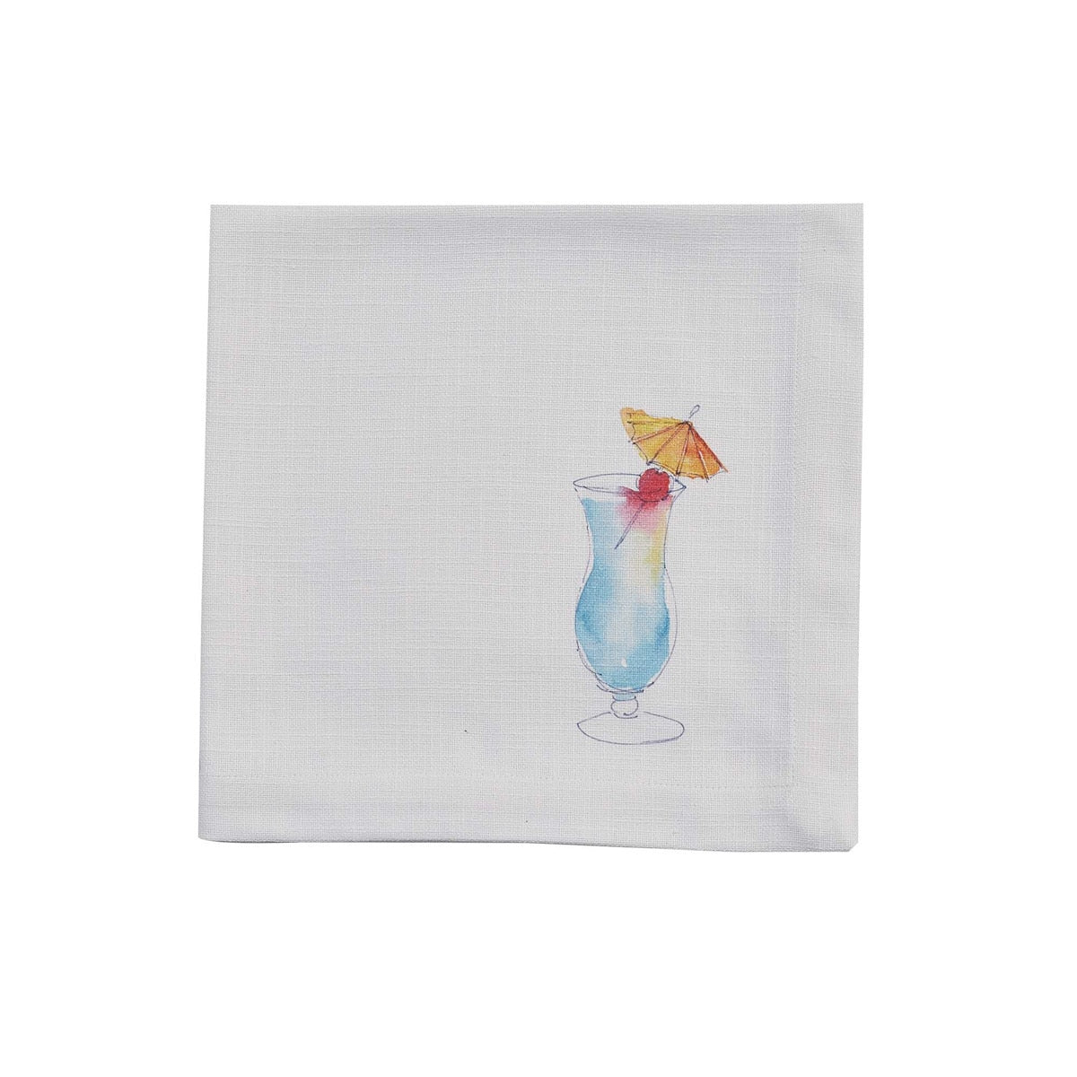 Park Designs Tropical Drink Blue Hawaiian Napkin - Set of 4
