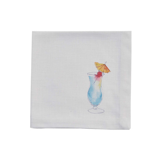 Park Designs Tropical Drink Blue Hawaiian Napkin - Set of 4
