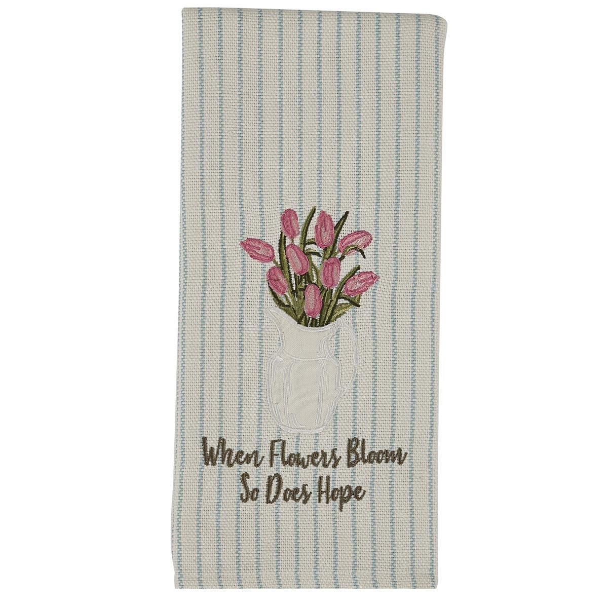 Park Designs Tulip Applique Embroidery Dishtowel - Set of 6
