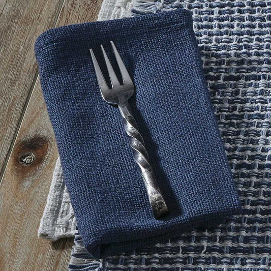 Park Designs Tweed Burlap Napkin - Denim - Set of 4