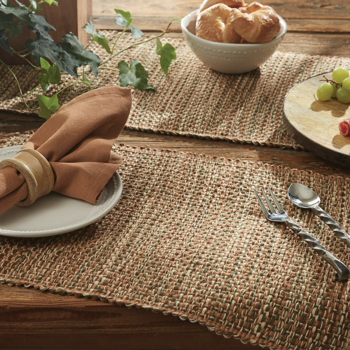 Park Designs Tweed Napkin - Ginger - Set of 4
