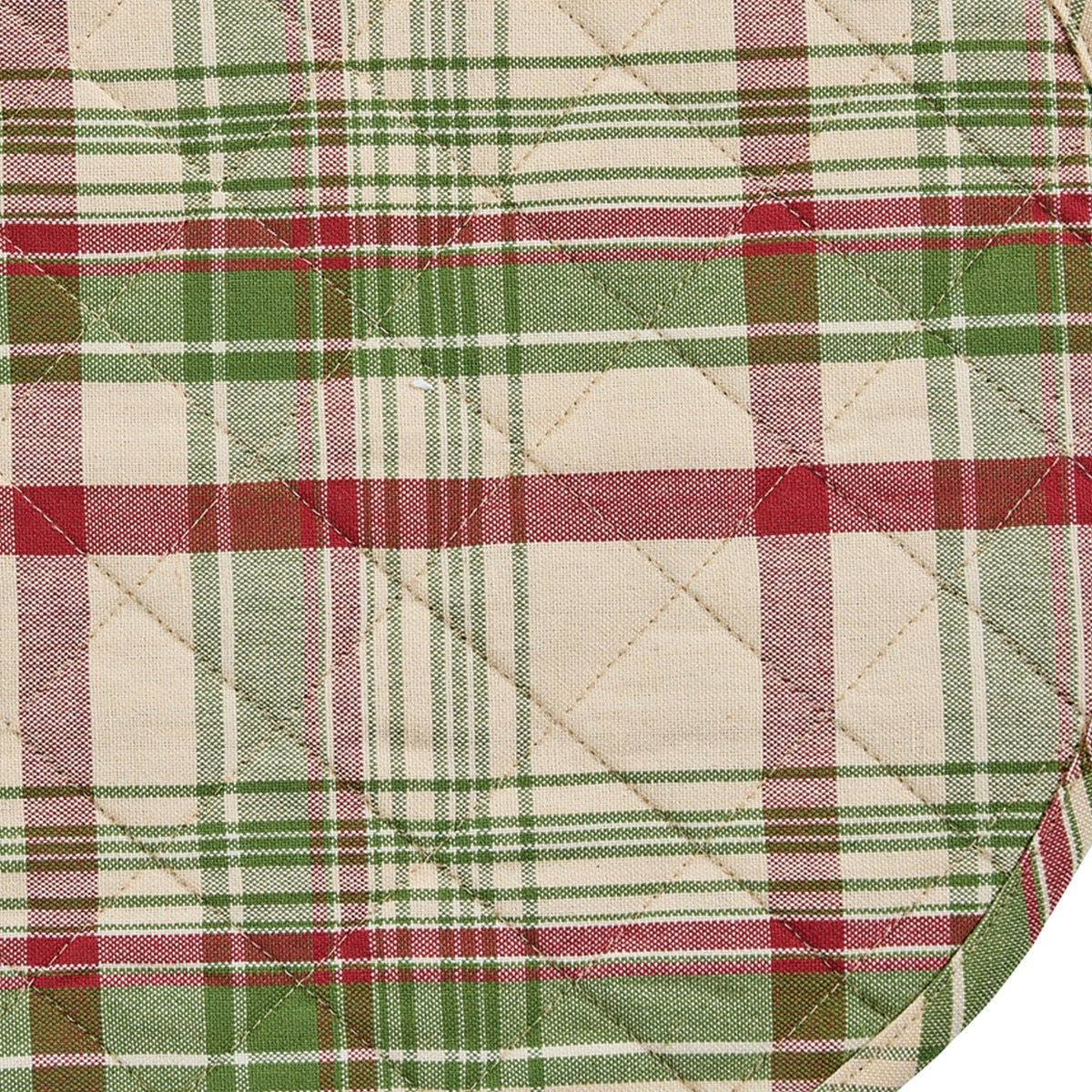 Park Designs Up On The Housetop Quilted Placemat 15" Dia - Set of 12